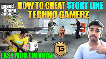How To Create Story Like Techno Gamerz| gta5 menyoo ped task tutorial | creat your custom story