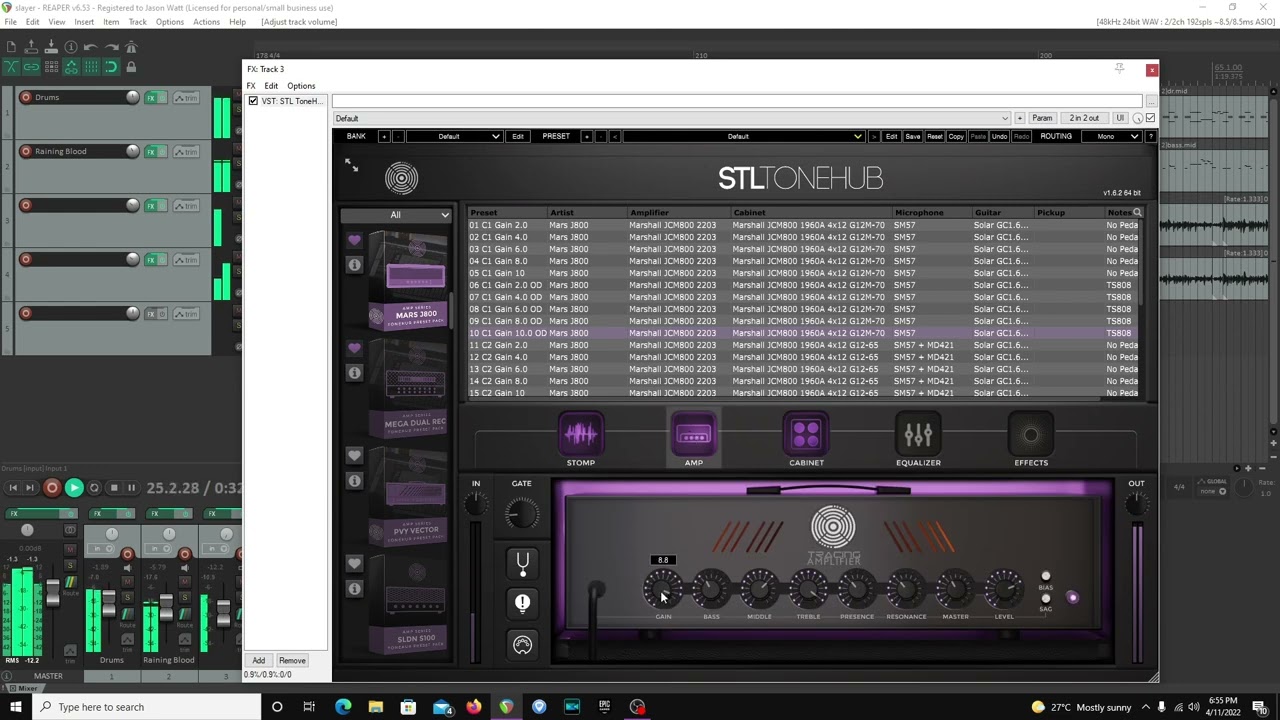 Slayer guitar tone - STL tones