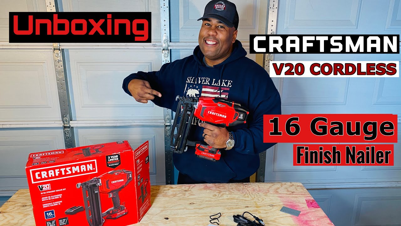 V20* Cordless Finish Nailer Kit (16 Gauge) (1 Battery) | CRAFTSMAN