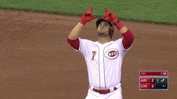 ARI@CIN: Suarez knocks in Cozart with double to left