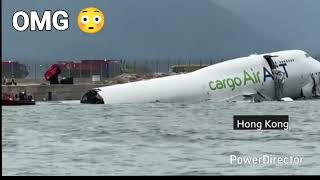 Emirates SkyCargo Boeing 747 Skids Off Runway at Hong Kong Airport — Two Ground Crew Dead