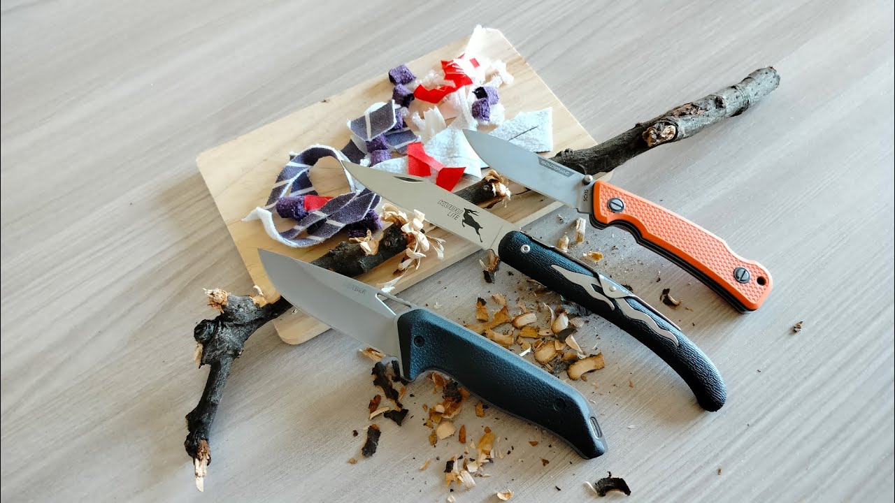 Gerber Moment vs Cold Steel Kudu Lite vs Solognac Axis 85 grip