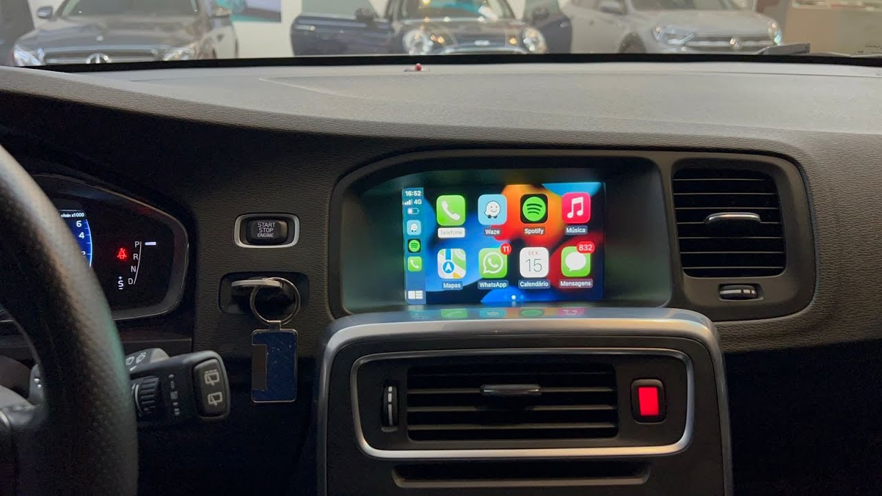 Volvo V60 | 2015 - Instalação CarPlay sem fio + Câmera Traseira - ArtsomAuto