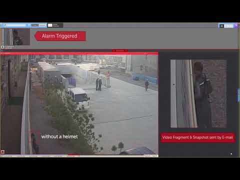 Axxon Next AI Analytics Helmet Detection