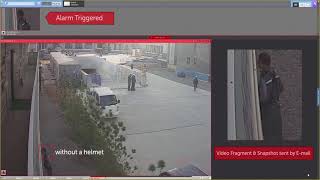 Axxon Next AI Analytics Helmet Detection