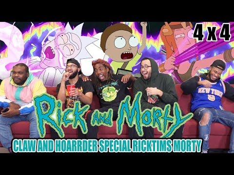 Rick And Morty 4 x 4 Reaction! "Claw And Hoarder Special Ricktims Morty"
