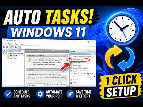 How to Create Task Scheduler in Windows 11 | Automate Tasks Easily (Step-by-Step)