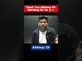 Thank You Abhinay Sir Standing for Us 🥺🙏  #abhinaymaths #ssc #ssccgl #cglpostponed #sscprotest