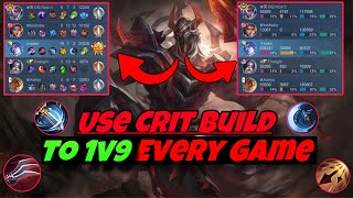 Use Crit Build On Moskov To Win All Of Your 1v9 Games | Mobile Legends