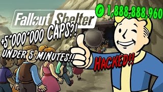 Fallout Shelter Cap Hack | 5'000'000 Caps In 2 Minutes!