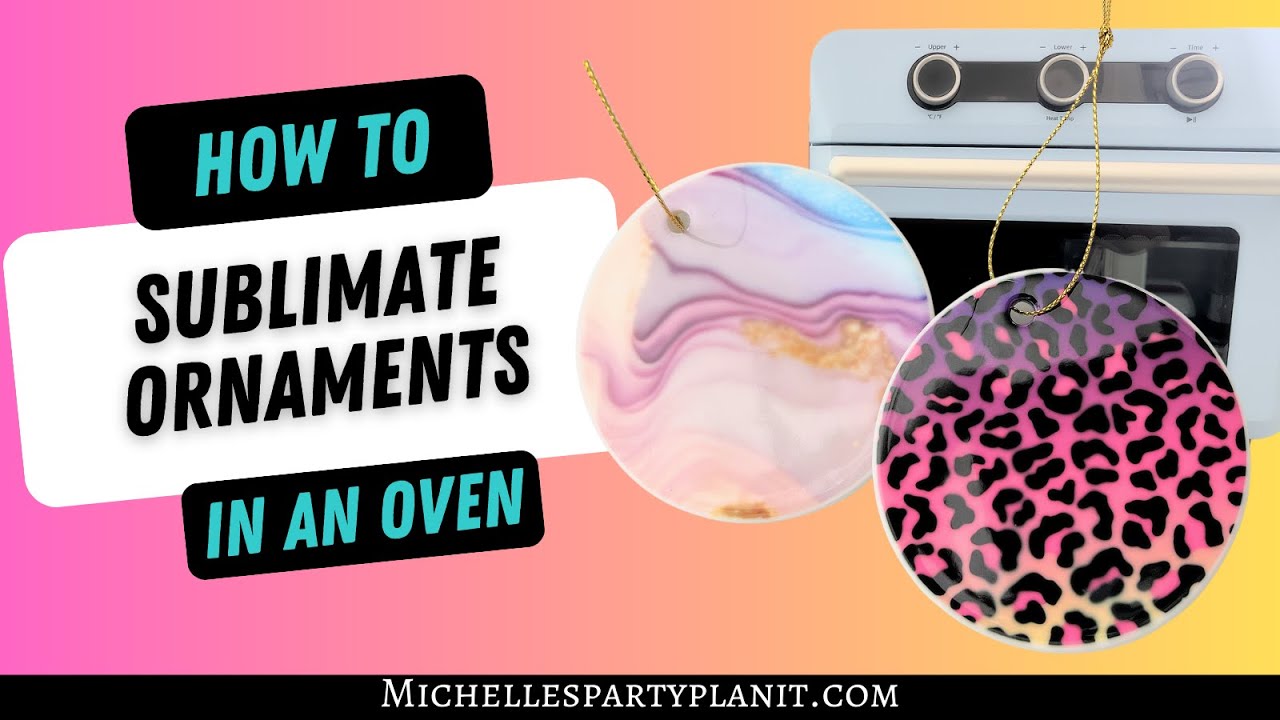 How To Sublimate Ornaments In An Oven - YouTube