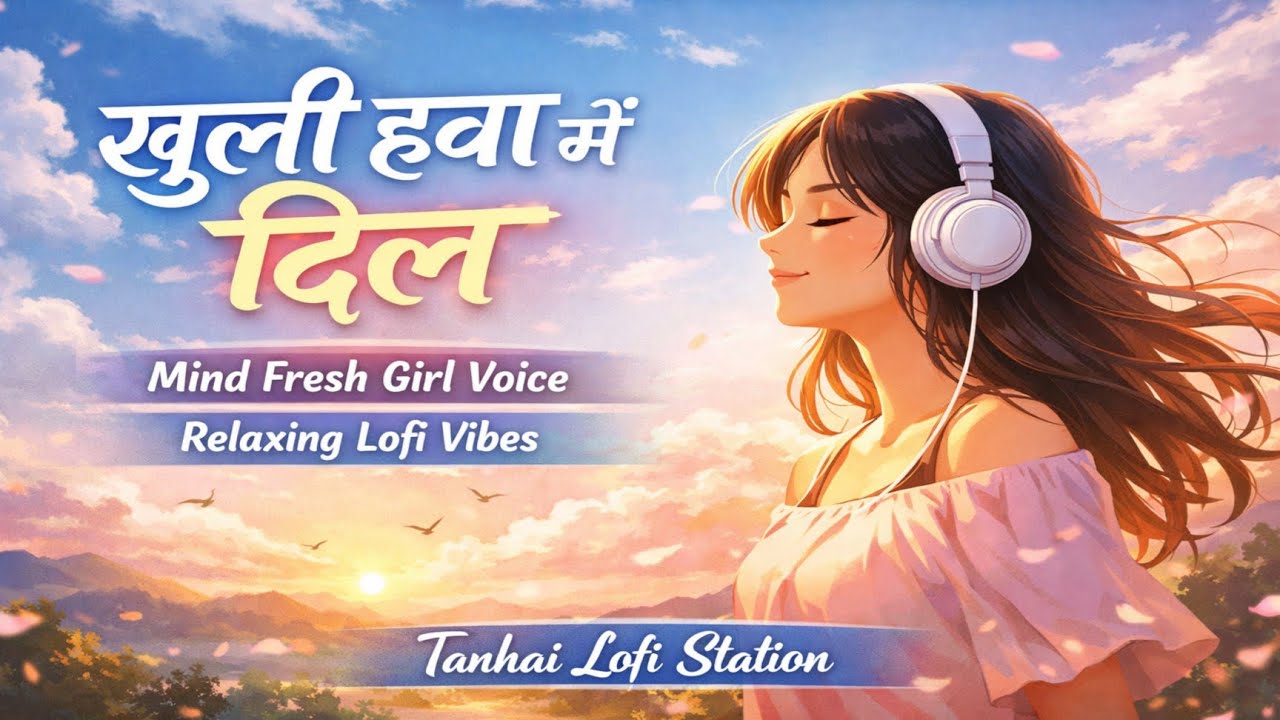 खुली हवा में दिल 💕 | Mind Fresh Girl Voice | Relaxing Lofi Song | Tanhai Lofi Station
