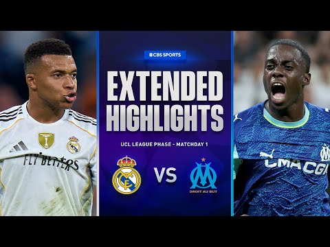 Real Madrid vs. Marseille: Extended Highlights | UCL League Phase MD 1 | CBS Sports Golazo