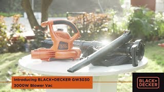 BLACK+DECKER Blower and Suction Vacuum Cleaner I For and Outdoors - YouTube
