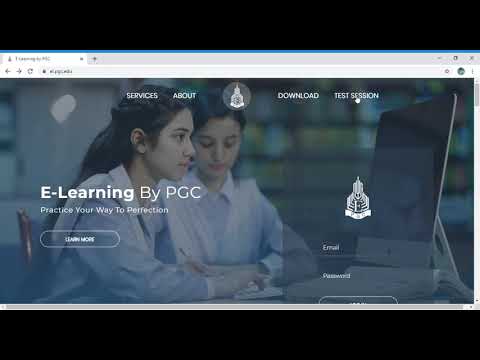 How to participate in E-Learning by PGC  without Username and Password