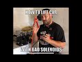 HOW TO LIFT YOUR CAR WITH BAD SOLENOIDS LOWRIDER HYDRAULICS