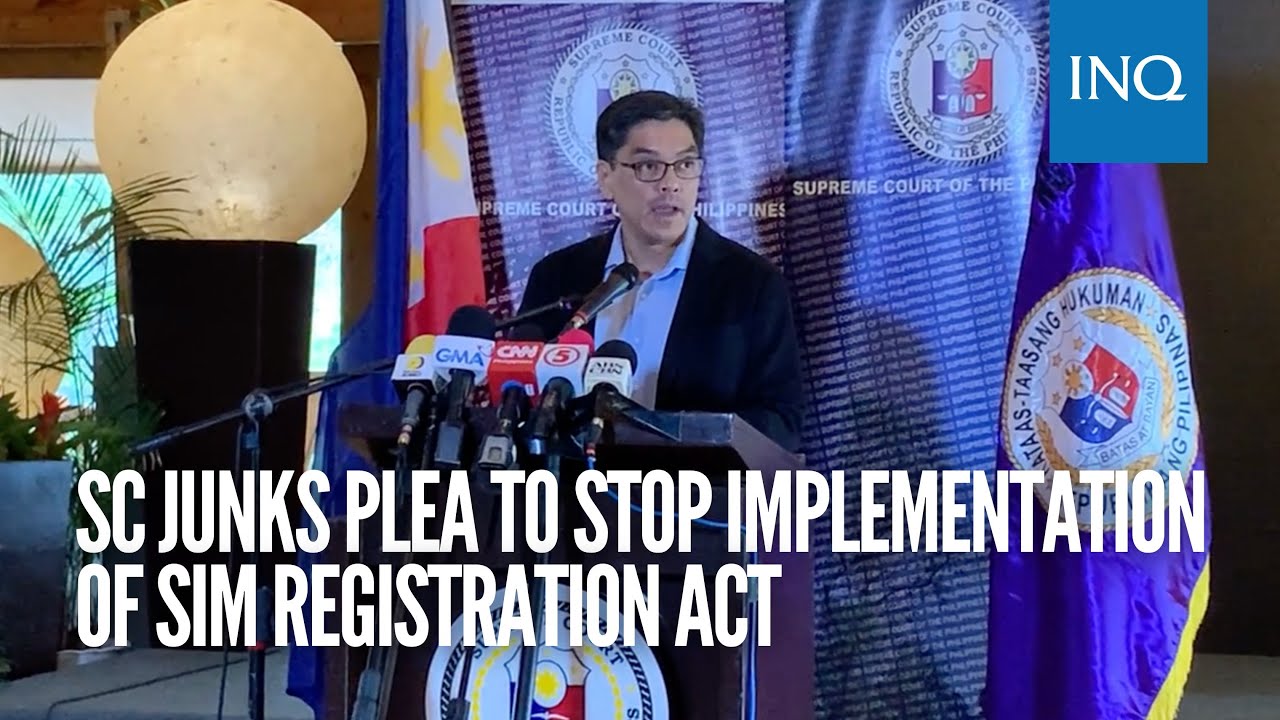 SC junks plea to stop implementation of SIM Registration Act | # ...