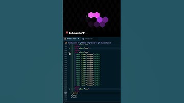 3D Hexagon Shape Hover Effect  V2 ⬢ #html #shorts #css #coding #programming