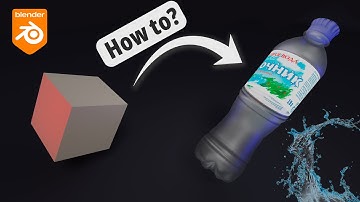How to Model a Bottle in Blender | Easy & Fast Tutorial for Beginners! Step by step!