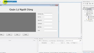 Thao tác cơ sở dữ liệu trên C#