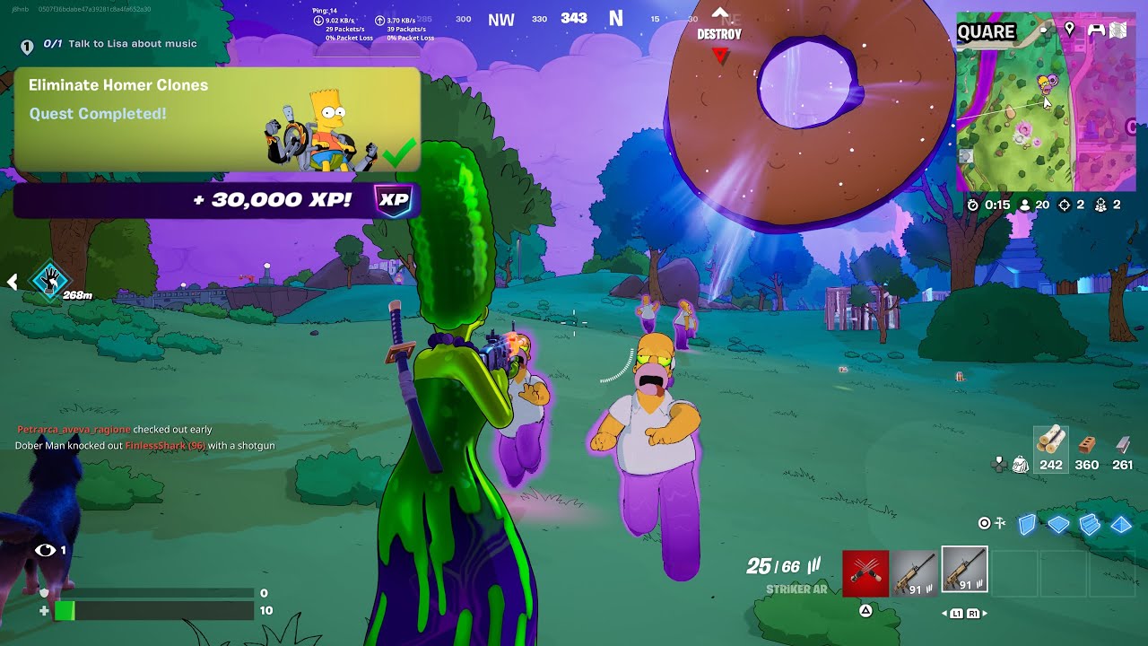 Fortnite - Eliminate Homer Clones (WEEK 3 Quests Challenges)