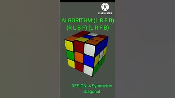 Easy Pattern On A 3 by 3 Rubik