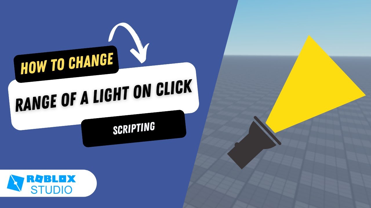 How to Change the Range of a Light on Click in Roblox Studio - YouTube