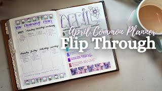 April in my A5 Sterling Ink Common Planner | 2024 Planner Flip Through