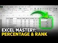 Excel में Percentage और Rank निकालने का सबसे आसान तरीका | MS Excel Tutorial in Hindi