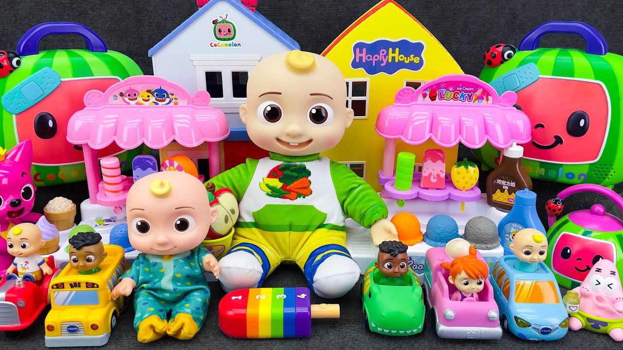 🔴 [LIVE] Satisfying with Unboxing COCOMELON Collection, Cute Ice Cream Store Cash Register ASMR 💚💛