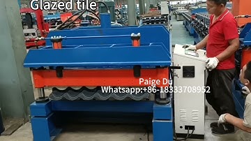 Glazed tile step tile  roof panel roll forming machine