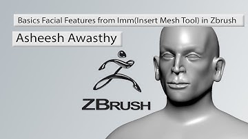 Creating Basic Facial Features From Imm Brush (Insert Mesh Tool) - Ch -14 -part2