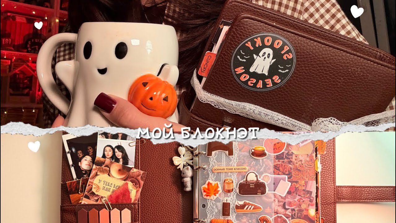 МОЙ БЛОКНОТ НА КОЛЬЦАХ| обзор блокнота, оформление разворотов, как веду ежедневник🤍📓