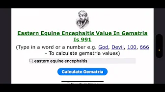 Correction Video, I missed spelled Encephalitis; Triple E Mosquito disease ￼ thumbnail