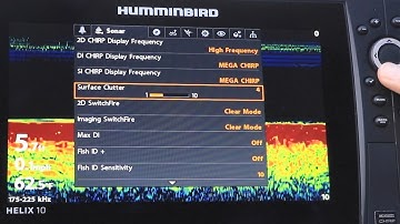 Humminbird HELIX How to Adjust Surface Clutter