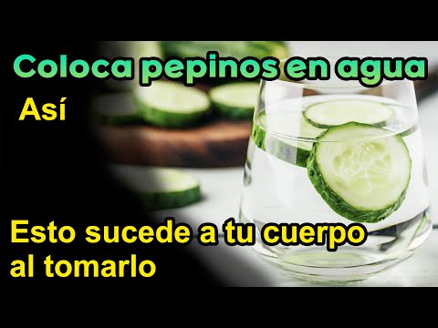 [REMEDIO CASERO] Toma agua de <strong>pepino</strong> desde hoy mismo!