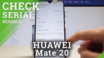 How to Find IMEI Number in HUAWEI Mate 20 - Check Serial Number