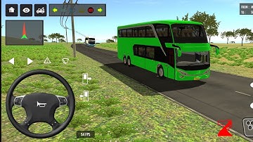 2025 new coach bus simulator 💥 || indonesia bus simulator part-84 #bus #game #simulator #comman