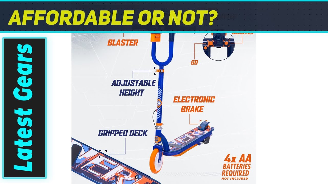 Flybar NERF Kids Electric Scooter: Ride & Blast Adventure!