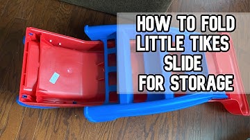 How to fold Little Tikes First Slide for storage DIY video #littletikes #slide #foldingslide