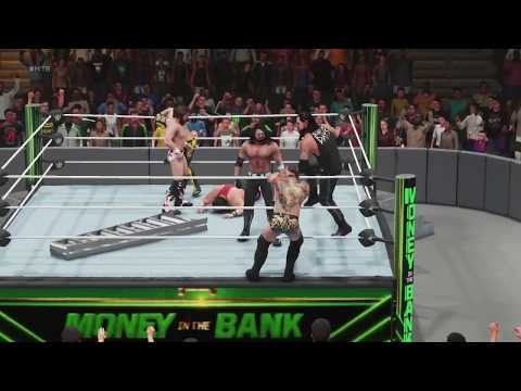 WWE 2K19 PC Gameplay- Money in the Bank Ladder Match [6 Man]