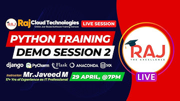 Python Course Demo-2 by Javeed  From Raj Cloud Technologies