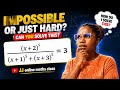 This algebra math question stumps everyone / can you solve it