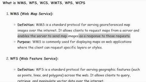 What is WMS, WFS, WCS, WMTS, WPS, WCPS?