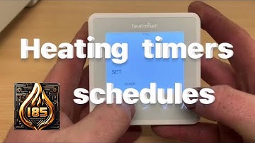 Heatmiser - How to set schedules/time programs NeoStat V1 V2 V3 #heatmiser #heating #thermostat