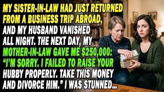 My Sil Had Just Returned From A Job Trip; My Hubby Vanished. Mil Gave Me $250k—Her Words Stunned Me😱