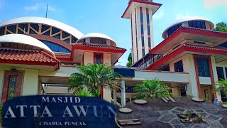 Masjid Attaawun View Hamparan Kebun Teh Puncak Bogor Wisata Religi