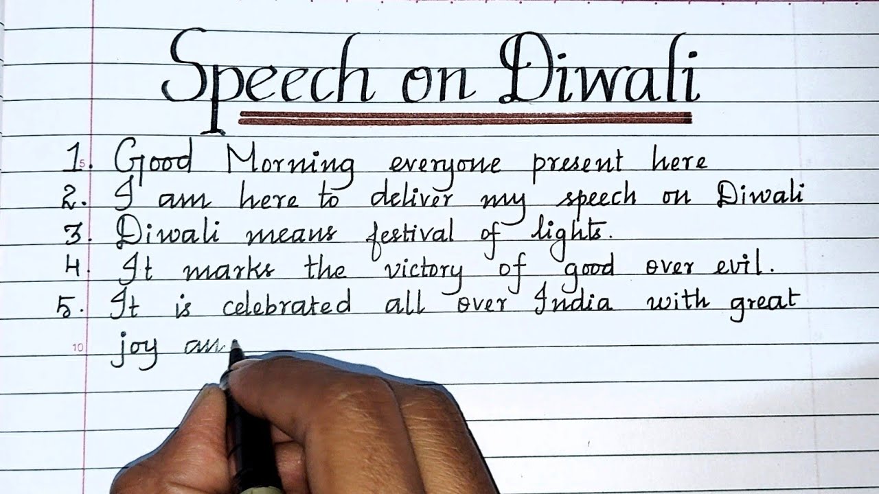 speech on diwali for teachers