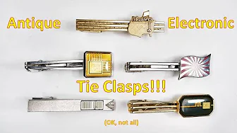 Antique Electronic Tie Clasps? Truly!