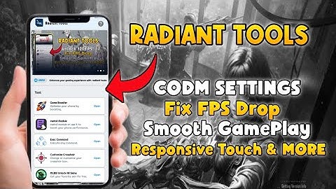 FIX LAG & FRAME DROPS in Call Of Duty Mobile | Best Settings for LowEnd Device Radiant Tools Part #2